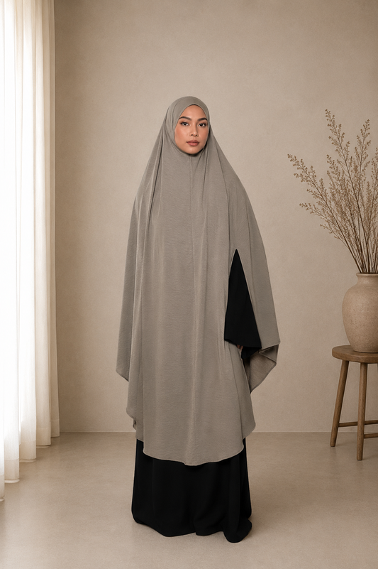 Jazz tieback khimaar long