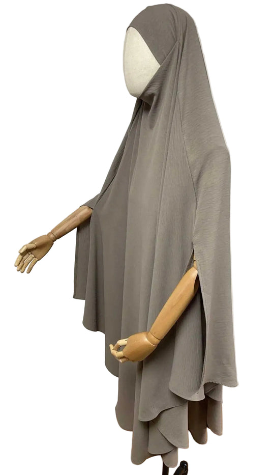 Jazz tieback khimaar long