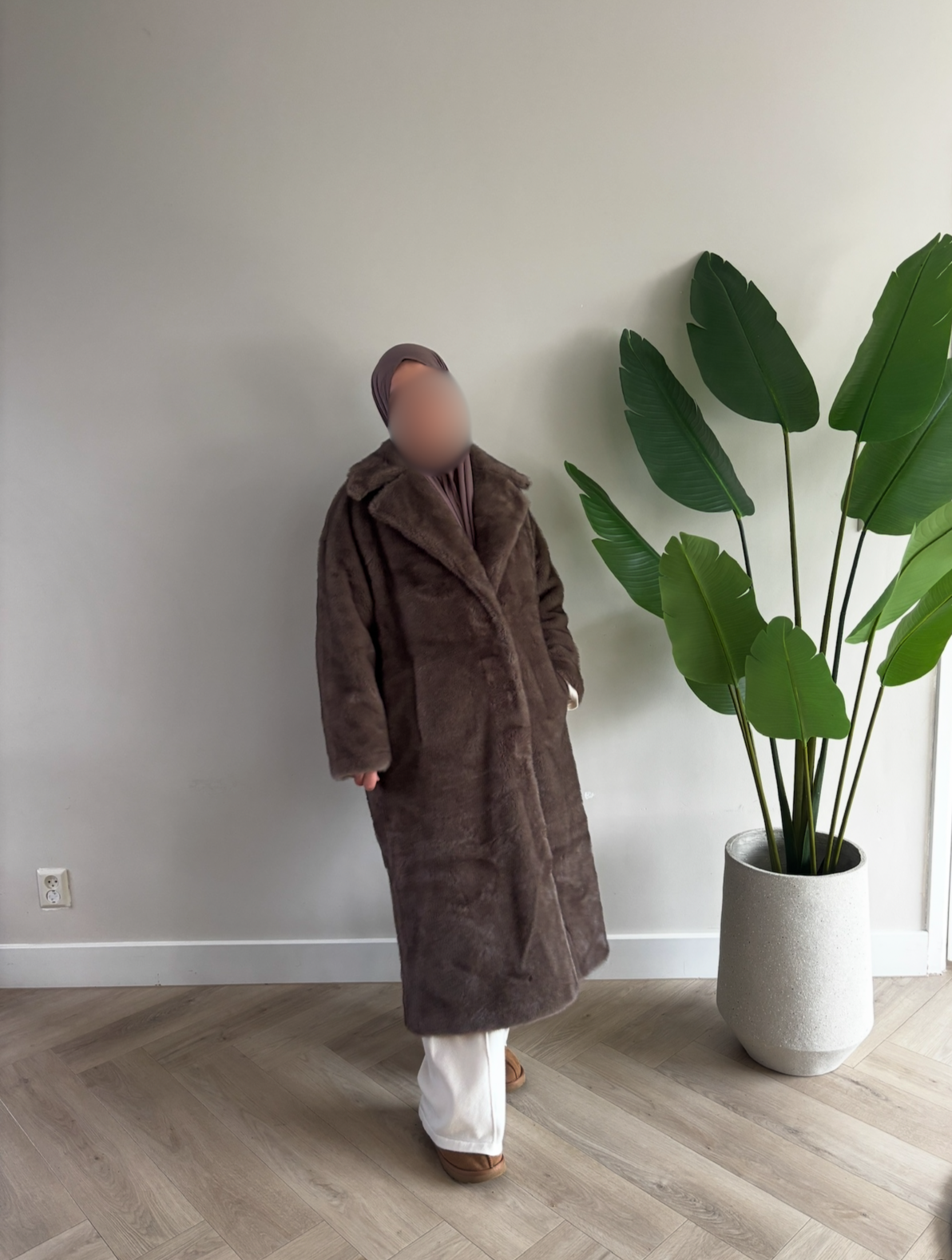 Cozy Brown Fur Coat