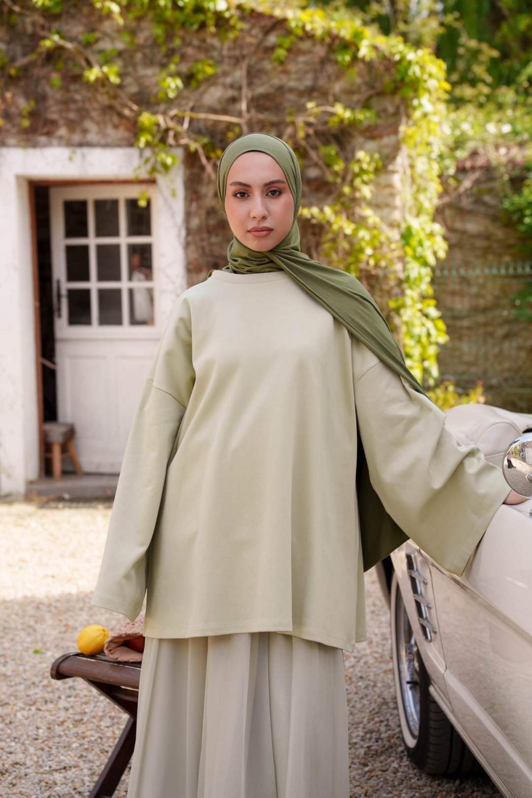 Oversized Katoenen Top