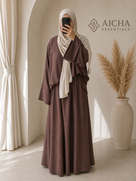 Safa Set (linnen twinset met rok)