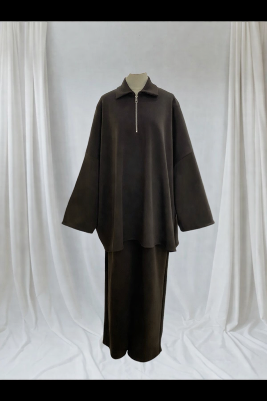 Essential Zip Twinset (met oversized broek)